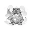 yakuza toad tattoo design idea
