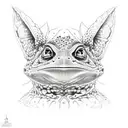 bufo alvarius dmt tattoo design idea