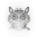 bufo alvarius dmt tattoo design idea