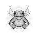 bufo alvarius dmt tattoo design idea