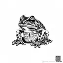 bufo alvarius  lotus Flower toad tattoo design idea