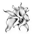 calla lilly tattoo design idea