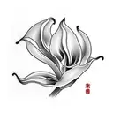 calla lilly tattoo design idea