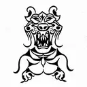 Foo Dog tattoo design idea