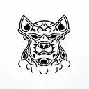 Foo Dog tattoo design idea