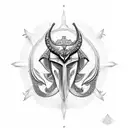 oeil d'horus tattoo design idea