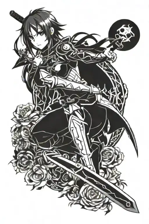 Sword art online tattoo design idea
