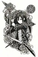 Sword art online tattoo design idea