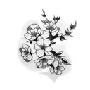 Cherry Blossom 2001 tattoo design idea