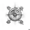 treasure hunting, relic hunting  tattoo design idea