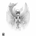 Skeleton King Card tattoo design idea