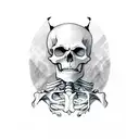 Skeleton King Card tattoo design idea