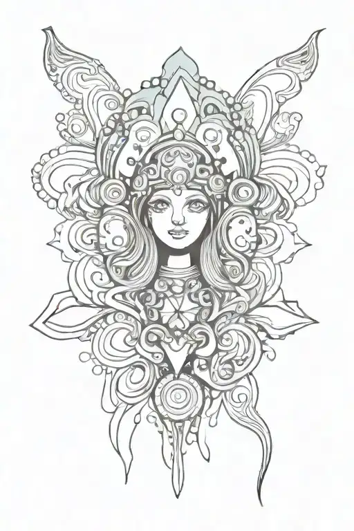 psychedelic   tattoo design idea