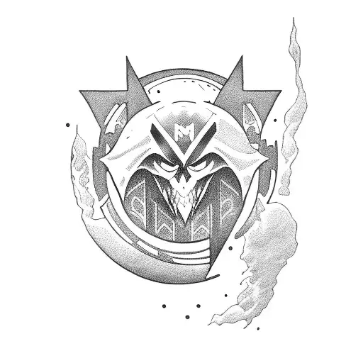 Moon Knight logo tattoo design idea
