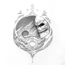 Moon Knight's  tattoo design idea