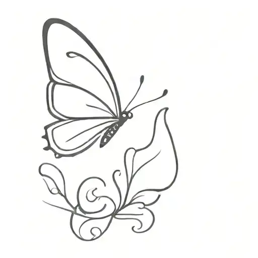 semicolon, butterfly, mental health awareness tattoo design idea