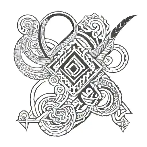 Maori inspired tattoo minimalist pants rei tattoo design idea