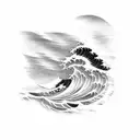 under the wave of kanagawa tattoo design idea