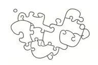 puzzle piece tattoo design idea