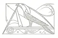 Maat egyption god symbol in alchemy tattoo design idea