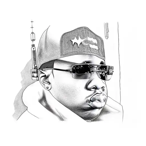 west coast rap eminem biggie smalls 2pac tattoo design idea