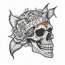 no love no pain tattoo design idea