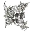 no love no pain tattoo design idea