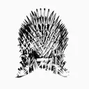 the iron throne tattoo design idea