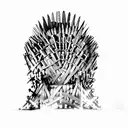 the iron throne tattoo design idea