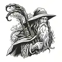 Gandalf tattoo design idea