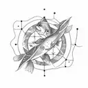  pisces constellation  tattoo design idea