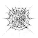 Spider Web tattoo design idea