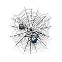Spider Web tattoo design idea