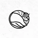 turkey track tattoo design idea