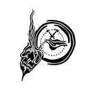 Anthony Bourdain stoic gods death tattoo design idea