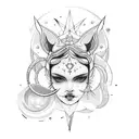 Hecate and Artemis  tattoo design idea