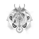 Hecate and Artemis  tattoo design idea