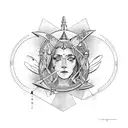 Hecate and Artemis  tattoo design idea