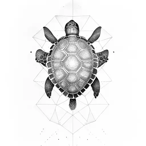 Turtle tattoo design idea