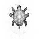 Turtle tattoo design idea
