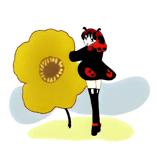 Ladybug tattoo design idea