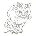 tortoise shell cat  tattoo design idea