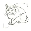 tortoise shell cat  tattoo design idea