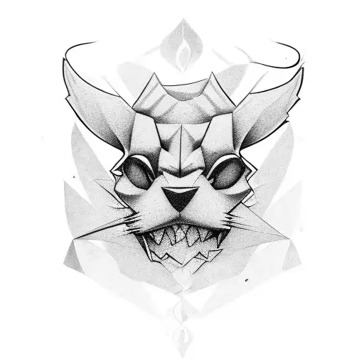 Ruffy from one pice rolling a Joint tattoo design idea