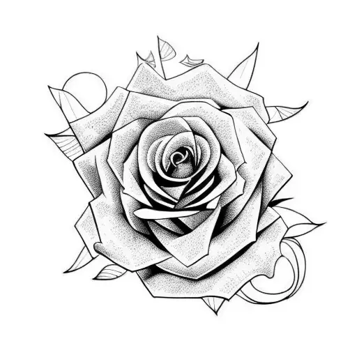 rose bush tattoo design idea