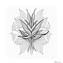 Raggiana bird-of-paradise in black and white tattoo design idea