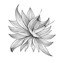 Raggiana bird-of-paradise in black and white tattoo design idea