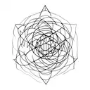 metatron's cube tattoo design idea