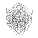 metatron's cube tattoo design idea