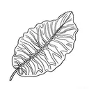 monstera leaf  tattoo design idea